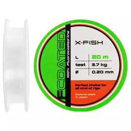 Флюорокарбон X-Fish FCoated 20m 0.20mm 3.7kg, Діаметр: 0.20mm, Розмотування: 20m, фото 