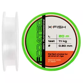 Флюорокарбон X-Fish FCoated 20m 0.30mm 7.1kg, Діаметр: 0.30mm, Розмотування: 20m, фото 