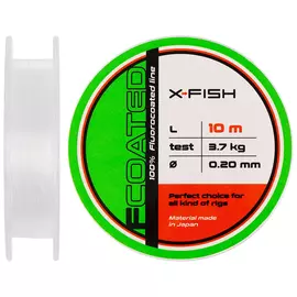 Флюорокарбон X-Fish FCoated 10m 0.20mm 3.7kg, Діаметр: 0.20mm, Розмотування: 10m, фото 