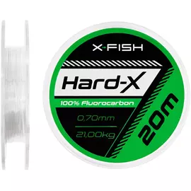 Флюорокарбон X-Fish Hard-X 20m (clear) 0.70mm 21.00kg, Діаметр: 0.70mm, Розмотування: 20m, фото 
