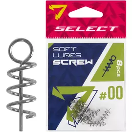 Штопор для силікону Select Soft Lures Screw #00 13mm (8 шт / уп), Размер: 13мм, фото 
