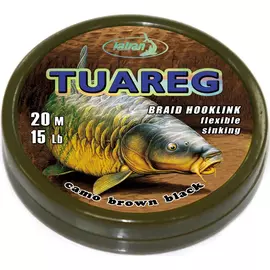 Повідцевий матеріал Katran Braided Hook Links Tuareg 20m 15lb Camo Brown Black, фото 