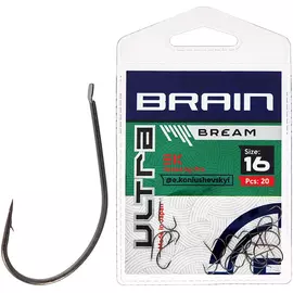 Гачок Brain Ultra Bream #16 (20шт/уп), Номер крючка, №: 16, фото 