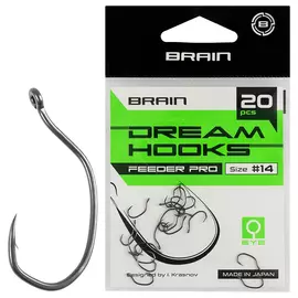 Гачок Brain Dream Hooks Feeder Pro #14 (20шт/уп), Номер крючка, №: 14, фото 