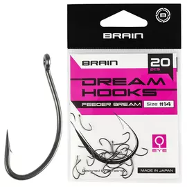 Гачок Brain Dream Hooks Feeder Bream #14 (20шт/уп), Номер крючка, №: 14, фото 
