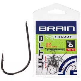 Гачок Brain Ultra Freddy #6 (20шт/уп), Номер крючка, №: 6, фото 