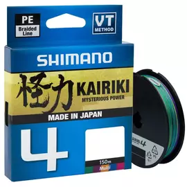 Шнур Shimano Kairiki 4 PE 150m (Multi Color) 0.215mm 16.7kg, фото 