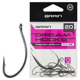 Гачок Brain Dream Hooks Feeder Bream #8 (20шт/уп), Номер крючка, №: 8, фото 