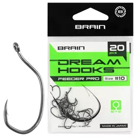 Гачок Brain Dream Hooks Feeder Pro #10 (20шт/уп), Номер крючка, №: 10, фото 