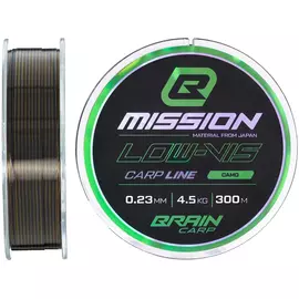 Волосінь Brain Mission Carp Line (Camo) 300m 0.23mm 4.5kg, Диаметр: 0.23mm, Размотка: 300, Выберите цвет: Camo, фото 