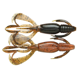 Силікон Keitech Crazy Flapper 4.4" (6 шт/упак), колір: 438 green pumpkin fire, Довжина силікону: 4.4" (11.2 см), Колір силікону: 438 Green Pumpkin Fire, фото 