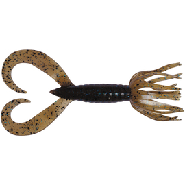Силікон Keitech Little Spider 3.5" (5 шт/упак), колір:207 green pumpkin pp. flk, Довжина силікону: 3.5" (8.9 см), Колір силікону: 207 Green Pumpkin PP. Blue FLK, фото 