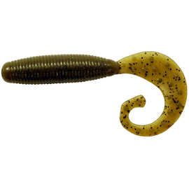 Силікон Reins Fat G-Tail Grub 2" 002 Green Pumpkin (20шт/уп), Довжина силікону: 2.0" (5,08 см), Колір силікону: 002 green pumpkin, фото 