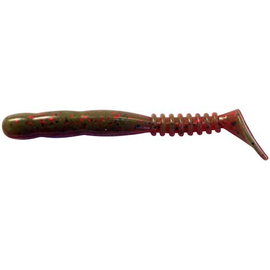 Силикон Reins ROCKVIB SHAD 3" B20 Tomato Craw 15шт, Длина силикона: 3.0" (7,62 см), Расцветка силикона: B20 Tomato Craw, фото 
