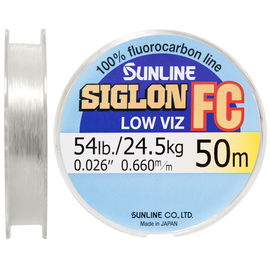 Флюорокарбон Sunline SIG-FC 50м 0.660мм 24.5кг поводковий, Діаметр: 0.660, фото 