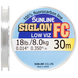 Флюорокарбон Sunline SIG-FC 30м 0.350мм 8кг поводковий, Діаметр: 0.350, фото 