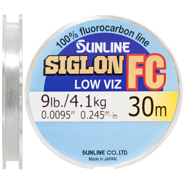 Флюорокарбон Sunline SIG-FC 30м 0.245мм 4.1кг поводковый, Діаметр: 0.245, фото 