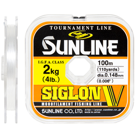 Жилка Sunline Siglon V 100м #0.8/0.148мм 2кг, Діаметр: 0.148, Розмотування: 100m, фото 