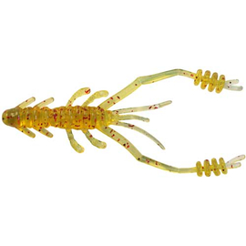 Силікон Reins Ring Shrimp 2" 566 Motor Oil Red Flake (12шт/уп), Довжина силікону: 2.0" (5,08 см), Колір силікону: 566 Motor Oil Red Flake, фото 