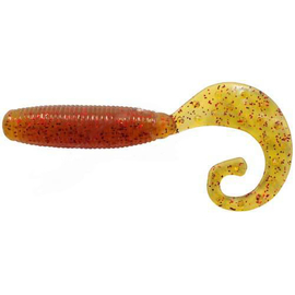 Силікон Reins Fat G-Tail Grub 2" 566 Motor Oil Red Flake (20шт/уп), Довжина силікону: 2.0" (5,08 см), Колір силікону: 566 Motor Oil Red Flake, фото 