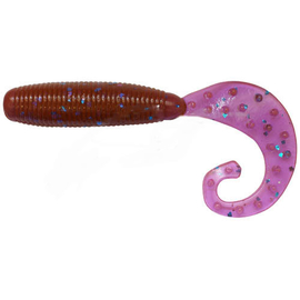 Reins Fat G Tail Grub 2" 606 Pink Lox (20 шт), Длина силикона: 2.0" (5,08 см), Расцветка силикона: 606 Pink Lox, фото 
