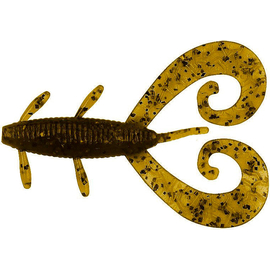 Силікон Reins G-Tail Twin 3" 002 Green Pumpkin (8шт/уп), Довжина силікону: 3.0" (7,62 см), Колір силікону: 002 green pumpkin, фото 