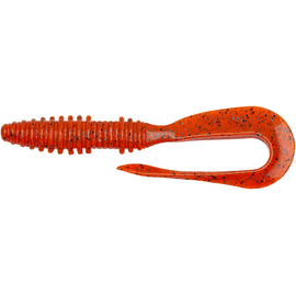 Силікон Keitech Mad Wag Slim 4.5" (9 шт/упак), колір:ea#13 spicy mustard/blue, Довжина силікону: 4.5" (11.4 см), Колір силікону: EA#13 Spicy Mustard/Blue, фото 