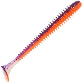 Силікон Keitech Swing Impact 4" (8 шт/упак), колір:pal#09 violet fire, Довжина силікону: 4" (10.2 см), Колір силікону: PAL#09 Violet Fire, фото 