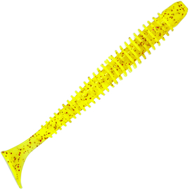 Силікон Keitech Swing Impact 3.5" (8 шт/упак), колір:pal#01 chartreuseredflake, Довжина силікону: 3.5" (8.9 см), Колір силікону: PAL#01 Chartreuse Red Flake, фото 