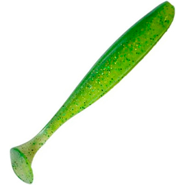 Силікон Keitech Easy Shiner 4.5" (6 шт/упак), колір:424 lime chartreuse, Довжина силікону: 4.5" (11.4 см), Колір силікону: 424 Lime Chartreuse, фото 