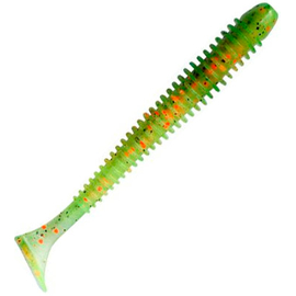 Силікон Keitech Swing Impact 3.5" (8 шт/упак), колір:ea#05 hot fire tiger, Довжина силікону: 3.5" (8.9 см), Колір силікону: EA#05 Hot Fire Tiger, фото 