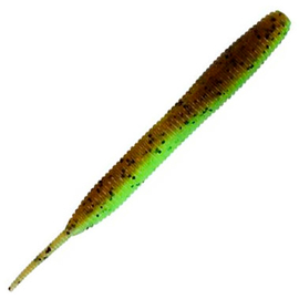Силикон Keitech Sexy Impact 2.8" 12 ц:401 greenpumpkinpp.chart, Длина силикона: 2.8" (7.1 см), Расцветка силикона: 401 Green Pumpkin/Chartreuse, фото 