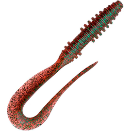 Силікон Keitech Mad Wag Mini 3.5" (10 шт/упак), колір:302 plum green flk., Довжина силікону: 3.5" (8.9 см), Колір силікону: 302 Plum Green Flk., фото 