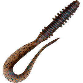 Силикон Keitech Mad Wag Mini 2.5" (12 шт/упак) ц:207 green pumpkin pp., Длина силикона: 2.5" (6.3 см), Расцветка силикона: 207 Green Pumpkin PP. Blue FLK, фото 