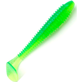 Силикон Keitech Swing Impact FAT 2.8" (8 шт/упак) цвет: 424 lime chartreuse, Длина силикона: 2.8" (7.1 см), Расцветка силикона: 424 Lime Chartreuse, фото 