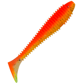 Силікон Keitech Swing Impact FAT 4.3" (6 шт/упак), колір:pal#04 sun shine lemon, Довжина силікону: 4.3" (10.9 см), Колір силікону: PAL#04 Sun Shine Lemon, фото 