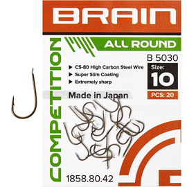 Гачок Brain All Round B5030 #10 (20 шт/уп) ц:bronze, фото 