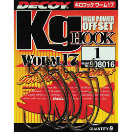 Крючок Decoy Worm17 Kg Hook #3/0 (7 шт/уп), фото 