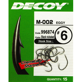 Гачок Decoy M-002 Eggy #12 (15 шт/уп), фото 