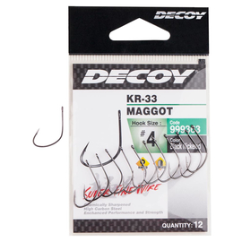 Гачок Decoy KR-33 Maggot #4 (12 шт/уп), фото 