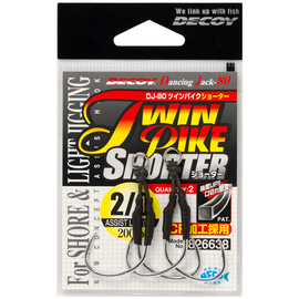 Гачок Decoy DJ-80 Twin Pike Shorter #3/0 (2 шт/уп), фото 