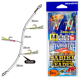 Оснащення морське Decoy OS-60 Sabiki Leader M (самодур) (2 шт/уп), фото 