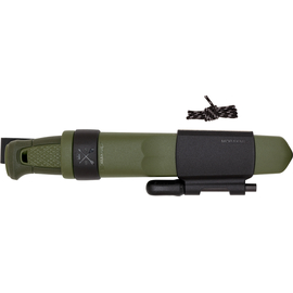 Ніж Morakniv Kansbol Survival Kit. Green, сталь - Sandvik 12C27, руків’я - пластик, довжина загальна - 226 мм, довжина клинка - 109 мм, звичайна різальна кромка, фото 