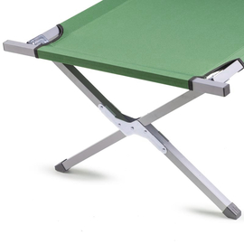 Похідне ліжко SKIF (до 140кг). Сталеве розкладне ліжко (колір зелений), Конструкція ліжка: НАТО, фото 