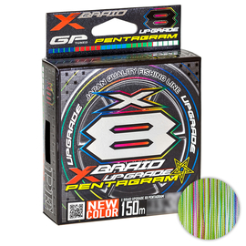 Шнур YGK X-Braid Upgrade X8 Pentagram 150m #1.5/0.205mm 30Lb/13.6kg, Діаметр: #1.5/0.205mm, Розмотування: 150m, фото 
