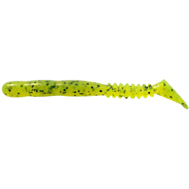 Силікон Reins Rockvibe Shad 4" 419 Chart Pepper (12шт/уп), Довжина силікону: 4.0" (10,16 см), Колір силікону: 419 chart pepper, фото 