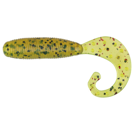 Силикон Reins Fat G-Tail Grub 3" B61 Chart Pepper/Motoroil Red Gold, Длина силикона: 3.0" (7,62 см), Расцветка силикона: B61 Chart Pepper/Motoroil Red Gold, фото 