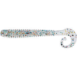 Силикон Reins G-Tail Saturn Micro 204 UV All Stars (20 шт/уп.), Длина силикона: 2.0" (5,08 см), Расцветка силикона: 204 UV All Stars, фото 