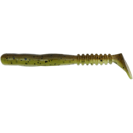 Силікон Reins Rockvibe Shad 3" B08 Green Pumpkin Chart Melon (12 шт/уп.), Длина силикона: 3.0" (7,62 см), Расцветка силикона: B08 Green Pumpkin Chart Melon, фото 