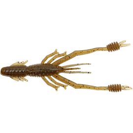 Силікон Reins Ring Shrimp 4" 002 Green Pumpkin (8шт/уп), Довжина силікону: 4.0" (10,16 см), Колір силікону: 002 green pumpkin, фото 